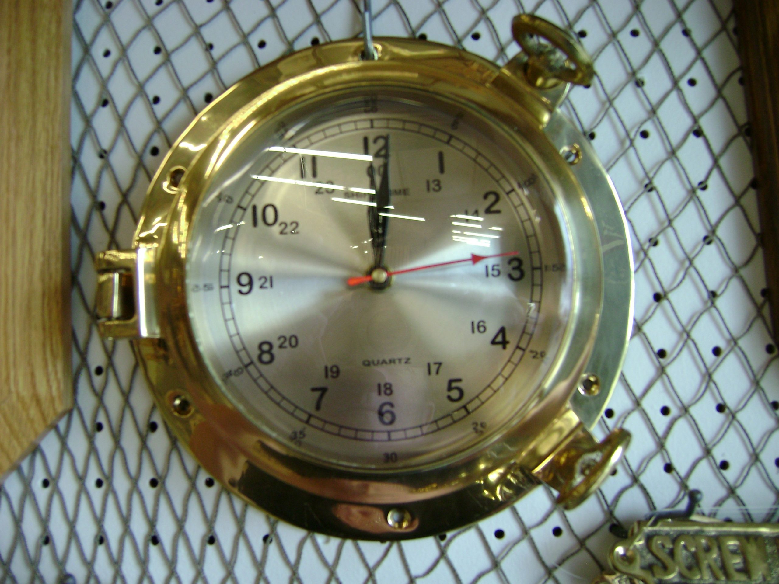 Brass Porthole Clock 8